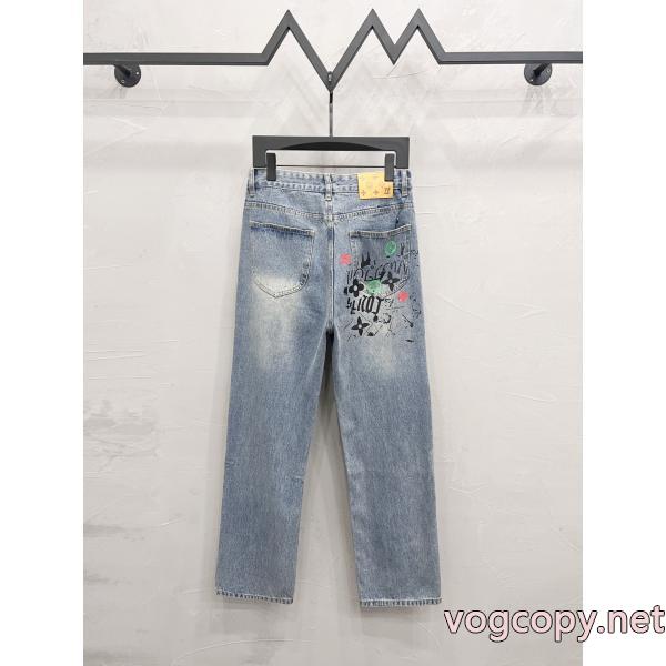 新価格で登場 視線を集めて SS25極上発売ブランド コピー ショップLOUIS VUITTONジーンズ