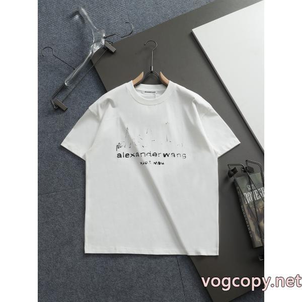 ブランド スーパー コピーTシャツALEXANDER WANGロゴが印象的 全国無料格安 ナチュラル