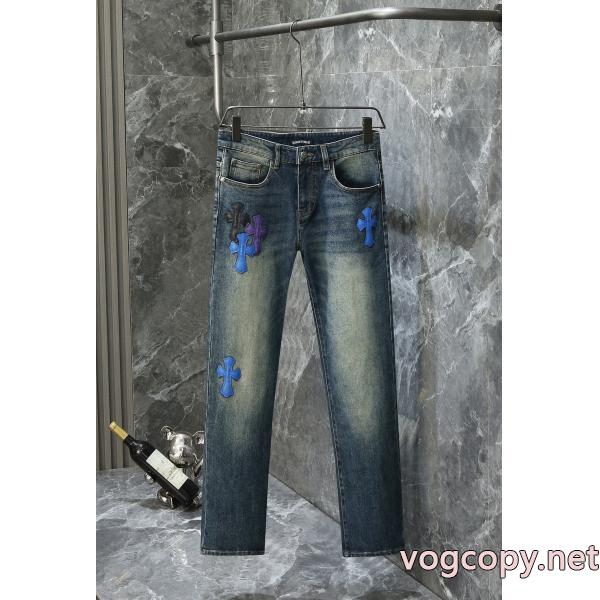希少価値大 大人気希少！ 永遠の定番ブランド コピー 販売ジーンズCHROME HEARTS