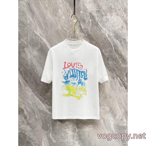ブランド スーパー コピー 優良店LOUIS VUITTON1年中活躍する 新作スタイリッシュな 軽やかな素材感Tシャツ