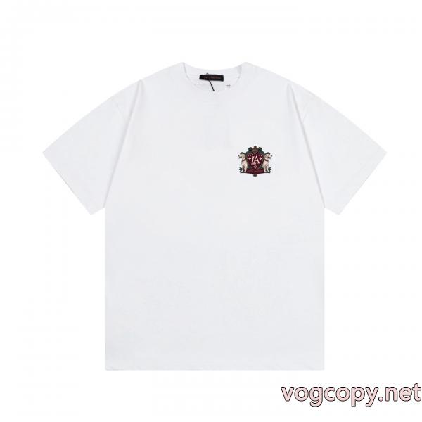 偽 ブランド 販売レア色入荷 2026年流行 個性的なモデルTシャツLOUIS VUITTON