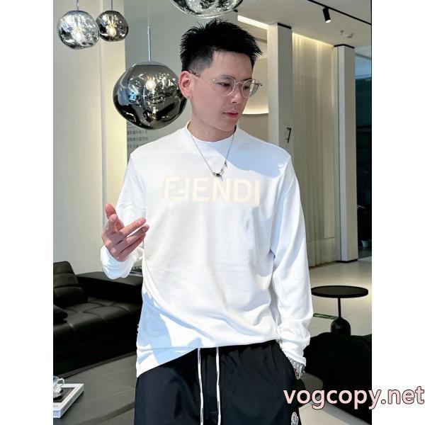 高級感を演出する 専門通販店 人気新作登場コピー ブランド 販売FENDI長袖Tシャツ