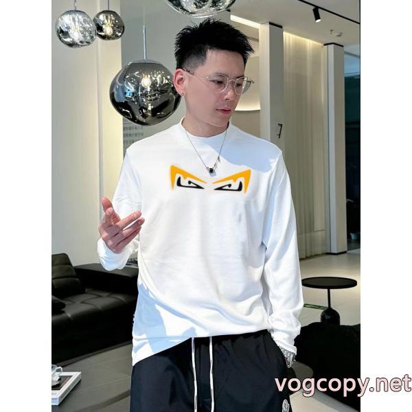 高級な質感 26SS新作 カジュアルコーデに 大人気個性がある雰囲気長袖Tシャツ偽 ブランドFENDI