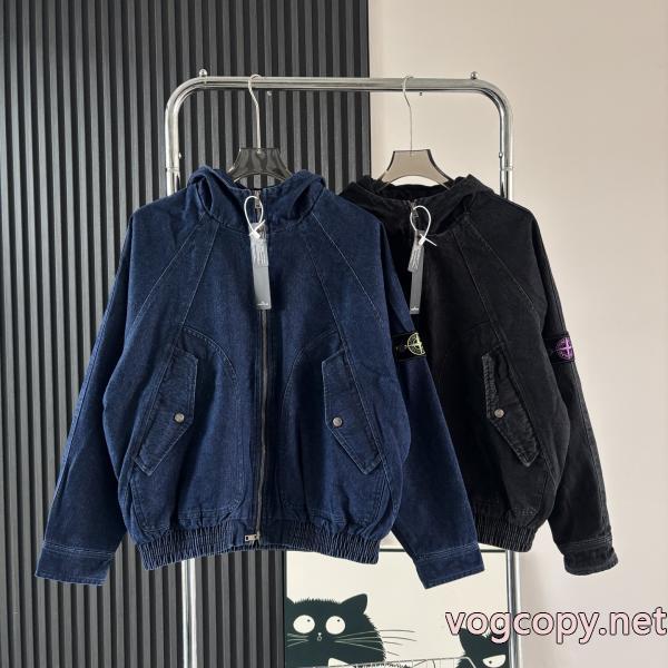 デニムのコート海外限定! スタイルUP効果あり 新作人気ブランド 品 激安 通販STONE ISLAND