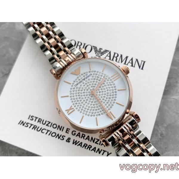 人気の高さ激安通販 安心国内発送 NEWトップスブランド コピー バック時計ARMANI..