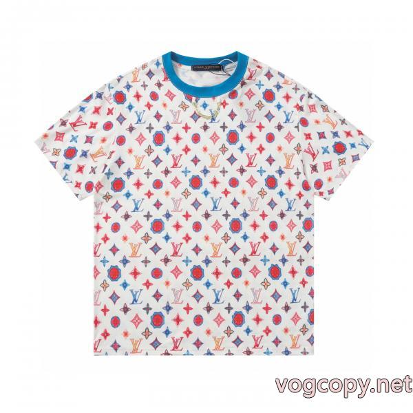 スーパー コピー 通販最安値に挑戦 有名モデル愛用アイテム ファッションブランドLOUIS VUITTONTシャツ