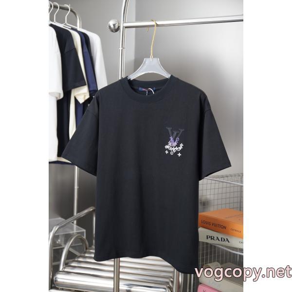 雑誌掲載 今季は色を使った注目新品 超人気でめちゃかわいいTシャツLOUIS VUITTONブランド スーパー コピー 舗
