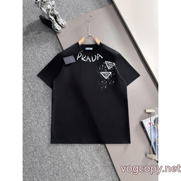ブランド コピー 着払いPRADA洗練された雰囲気 男女共用 個性的なスタイリングTシャツ