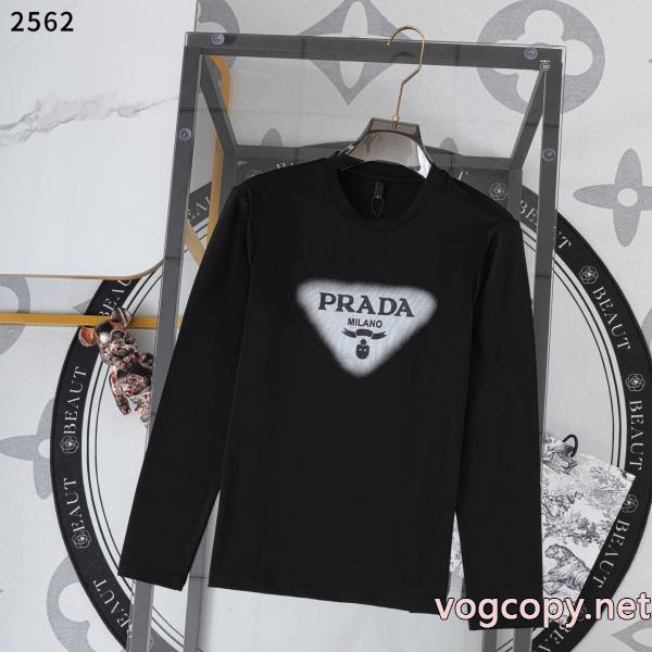PRADAブランド コピー 専門店必要な一品 高い機能性 2026新入荷長袖Tシャツ