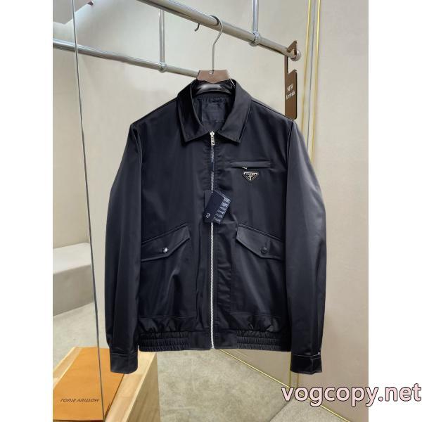 ジャケット高評価の人気品  高品質  手触りがいい激安 ブランドPRADA..