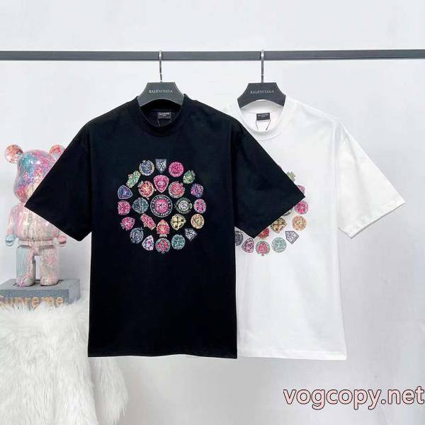 最も安いです 上品で優しい雰囲気に 抜群な通気性激安 ブランド半袖TシャツBALENCIAGA