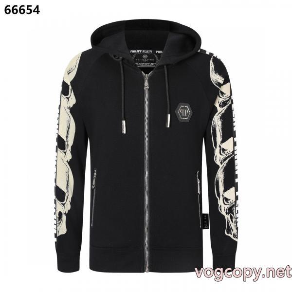 気分が上がる ロゴが印象的 人気チャームコピー 商品 販売コートPHILIPP PLEIN