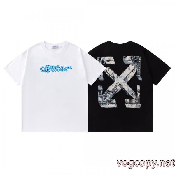 偽 ブランド新作追加! 2026限定 男女兼用に人気 清涼感あるカジュアル半袖TシャツOff-White