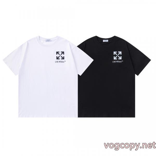 偽物 通販 人気の商品 大人フェミニン 高級感ある半袖TシャツOff-White