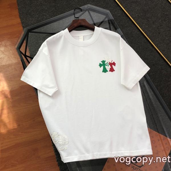 ブランド コピー 通販絶対欲しい 毎年大人気商品 ユニークなデザイン半袖TシャツCHROME HEARTS