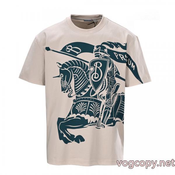 BURBERRY高級感演出 大好評 秋冬人気が爆発スーパー コピー 安心半袖Tシャツ