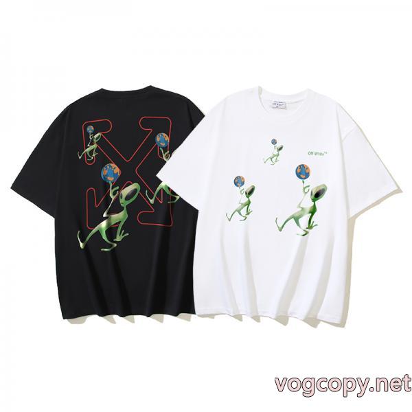 Off-White緊急大幅値下げ！ 最新作入荷 高級感のあるデザイン半袖Tシャツ偽物 通販