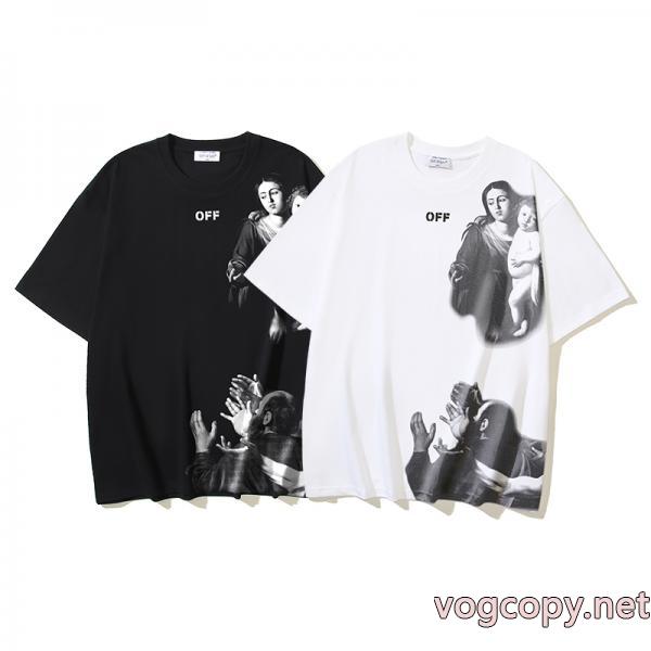 オフホワイト半袖TシャツTOPセラー賞 日本限定素材 超人気新作登場ブランド スニーカー 激安