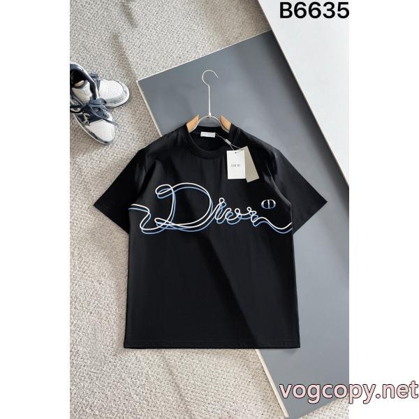 スーパー ブランド コピーDior半袖Tシャツカラーリング素敵な 風通しのよい 高級感ある