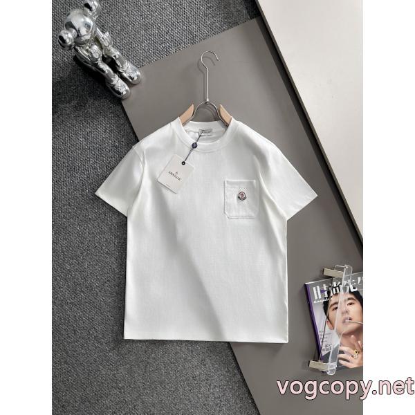 偽物 通販お洒落自在   ストリートファッション 軽量で薄手の半袖TシャツMONCLER
