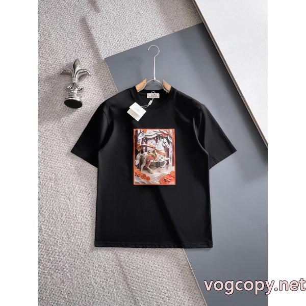 ブランド 通販店エルメス人気商品新色登場！ 着心地良く 最高品質半袖Tシャツ