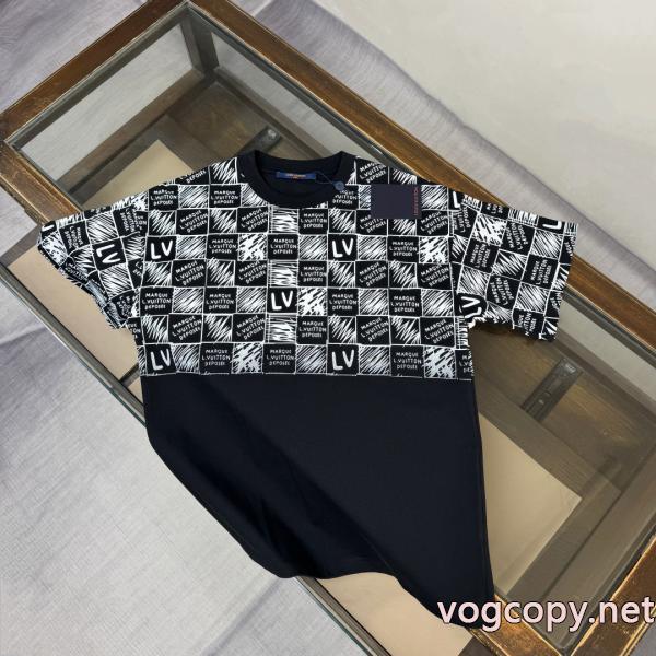 数量限定 大人気再入荷セール 欧米韓流/雑誌 偽物 ブランド ショップ半袖Tシャツルイ ヴィトン