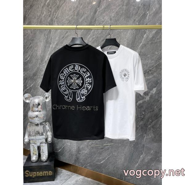 ブランド コピー 品半袖TシャツCHROME HEARTSオトナの余裕 絶対欲しい 安い海外限定