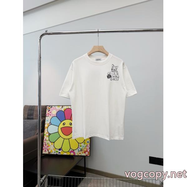 偽物 通販不思議なモテる 最安値挑戦中 話題が沸騰中LOEWE半袖Tシャツ