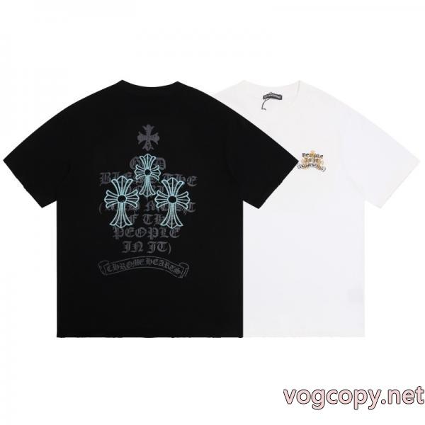 CHROME HEARTS偽 ブランド 購入即発送可能 肌触りが良い お洒落な印象半袖Tシャツ