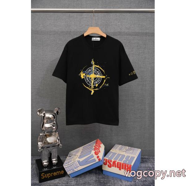 セレブ風  永遠の定番 高級感演出半袖Tシャツブランド 通販 激安STONE ISLAND