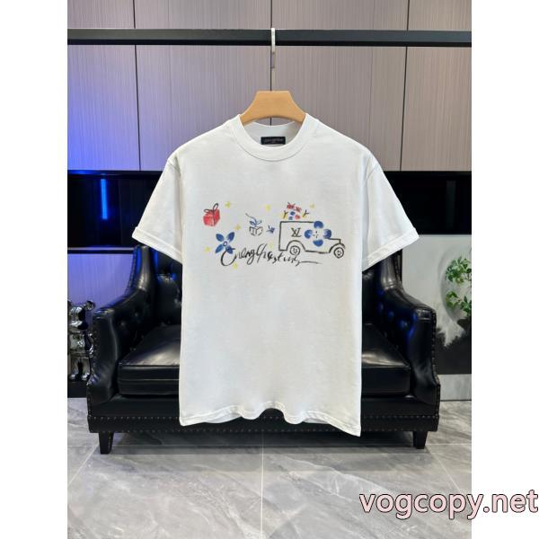 話題沸騰中  新作限定 早い者勝ち 大幅に値下げLOUIS VUITTON半袖Tシャツ偽 ブランド