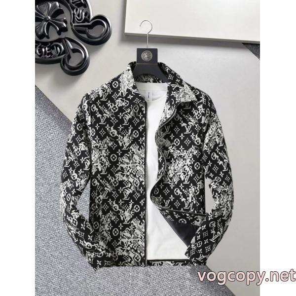 お買い得人気セール 定番カラー 使い勝手の良い偽物 ブランド 激安LOUIS VUITTONジャケット