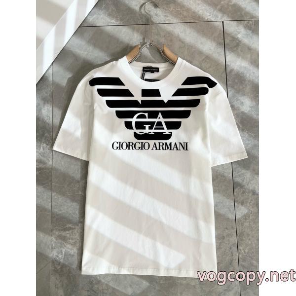 ARMANI半袖Tシャツ清潔感溢れる ファション性の高い 高級素材偽 ブランド