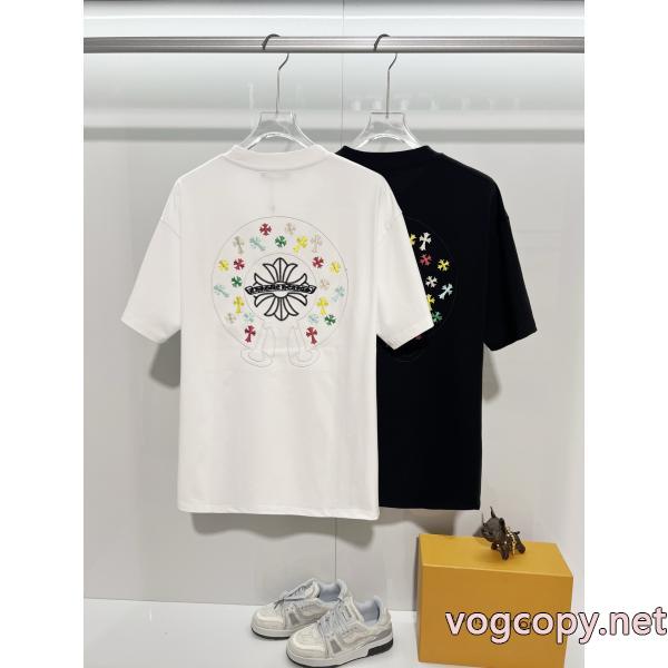 CHROME HEARTSブランド コピー 着払い超おしゃれ 2026一番最高人気 新色入荷半袖Tシャツ