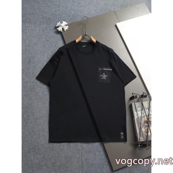 半袖Tシャツコピー ブランド 販売2026年夏 人気 優しい色合い ロゴが素敵FENDI