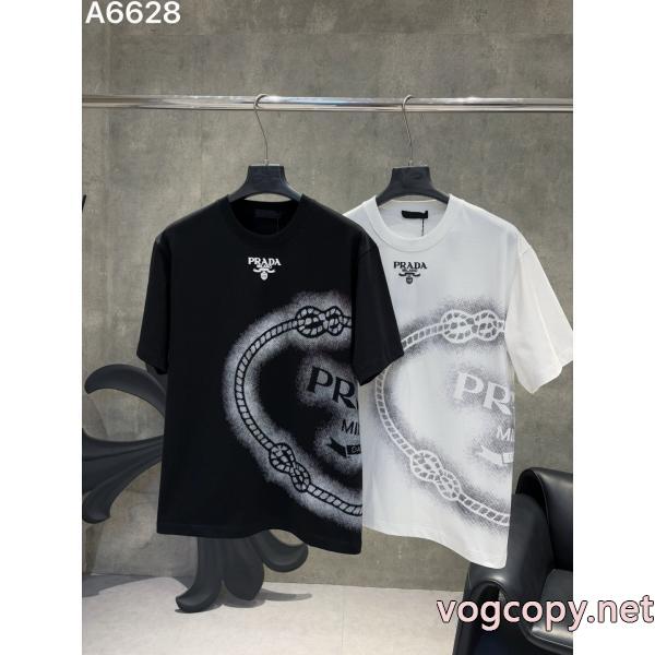  2026ブランドコピーPRADA今年人気定番新作 期待値も高いアイテム 今季流行り半袖Tシャツ