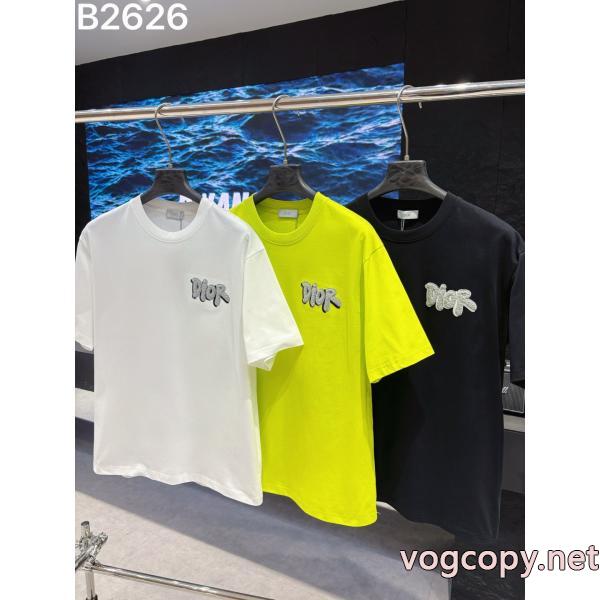 ロゴがかっこいい 上品上質 26新作セールDior半袖Tシャツ偽 ブランド