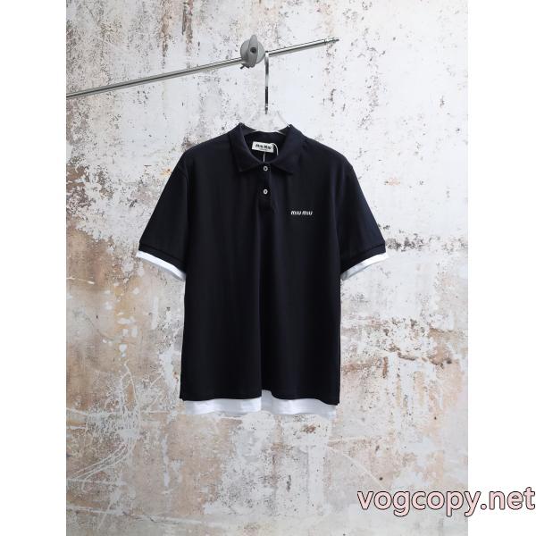半袖TシャツMIUMIUブランド 偽物 通販新作で希少 VIPセール 存在感拔群