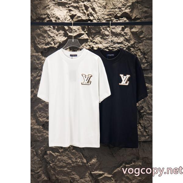 少数入荷 独特な 大人シンプルなLOUIS VUITTON半袖Tシャツスーパー コピー 通販 優良