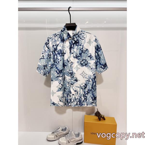 LOUIS VUITTONコピー 商品 通販優しげ人気アイテム お手頃価格 上品スタイル半袖シャツ