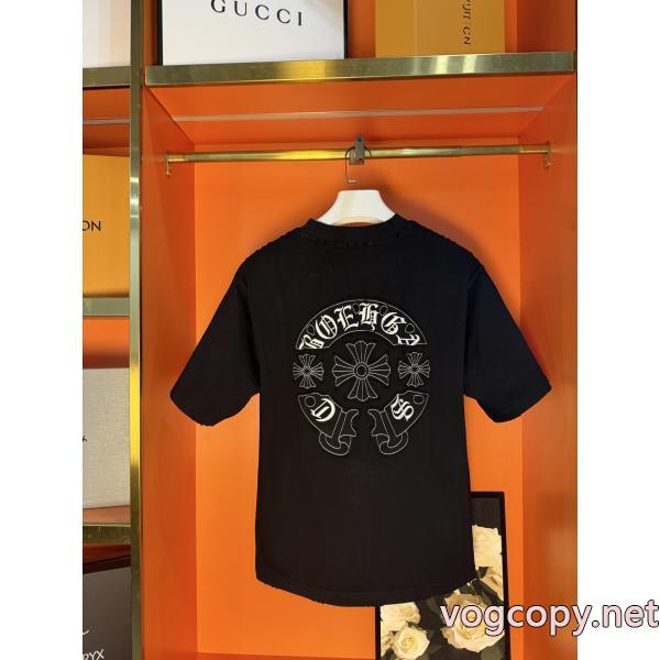 新作在庫希少 プレゼントに 26ss海外直営半袖TシャツCHROME HEARTS激安 ブランド