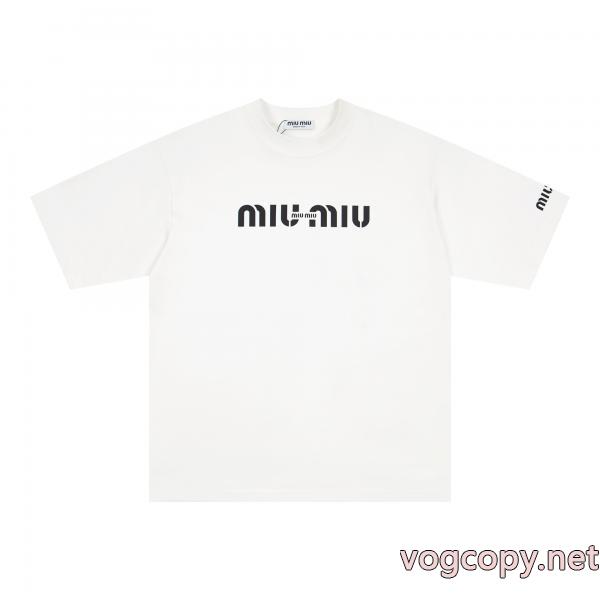 海外限定 2026超人気アイテム 最高級品質のブランド 偽物MIUMIU半袖Tシャツ