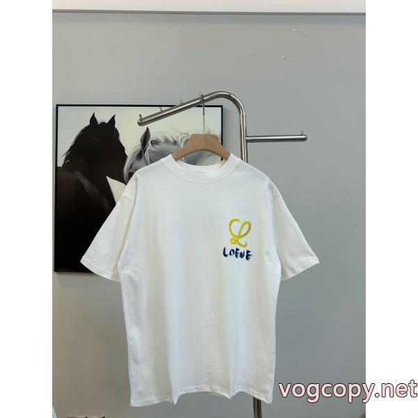 コピー 通販半袖Tシャツ最前線2026 上品な彩りに夢中 夏季超人気アイテムロエベ