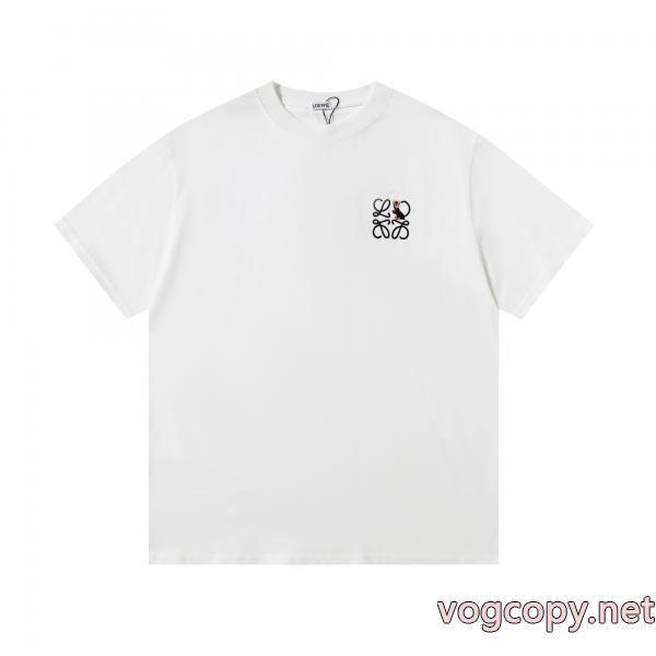 コピー 品 ブランドLOEWEポップ デイリー使いに最適 モード半袖Tシャツ