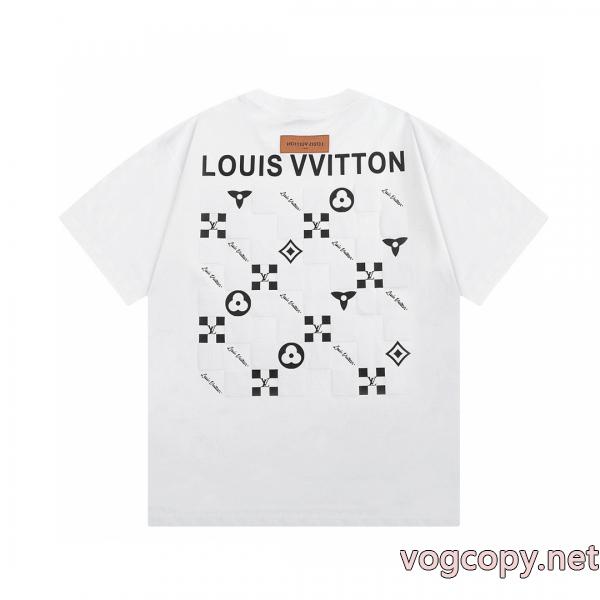 LOUIS VUITTONブランド コピー 販売 韓国の人気 話題のブランド 今年の流行りファション半袖Tシャツ