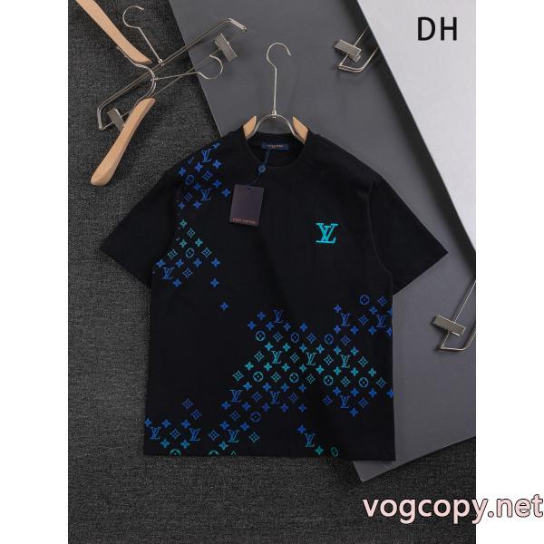 キュートさ満点 高級感溢れるデザイン 海外セレブが注目アイテムLOUIS VUITTON半袖Tシャツ激安 通販 専門店