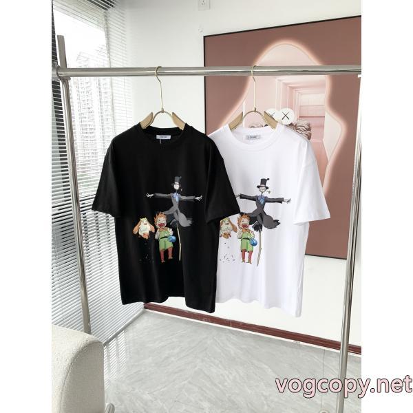 清潔感溢れる 限定的新作入荷 今年トレンド半袖Tシャツブランド フェイクLOEWE