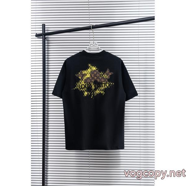 半袖Tシャツ着心地に 滑らかなレザー 全体的に調和のあるスーパー コピー 品LOUIS VUITTON