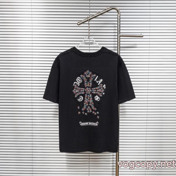 ブランド コピー 品CHROME HEARTS素敵なスタイルで夏の定番 秀作モデル 人気急上昇中半袖Tシャツ