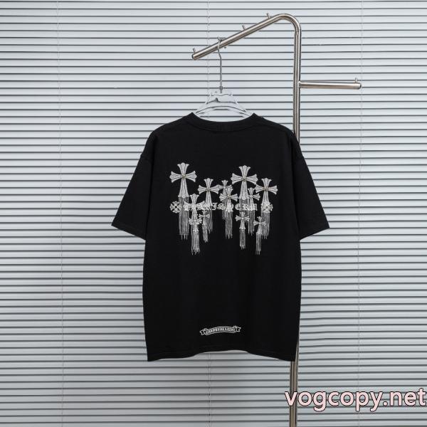 ブランド コピーCHROME HEARTS豊富な色揃え 新作超高人気 肌触りの着心地が良く 半袖Tシャツ